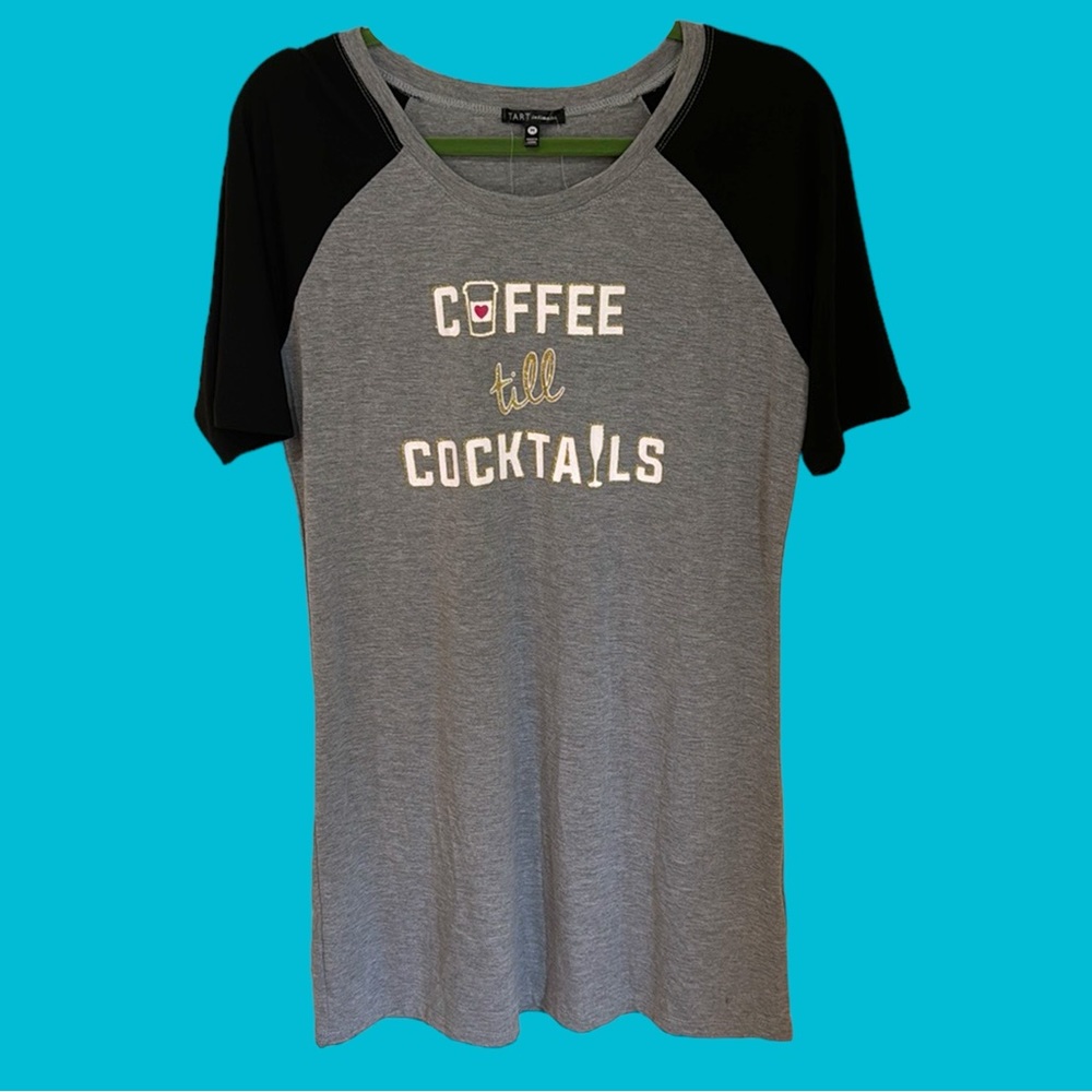 NWT TART INTIMATES Coffee Till Cocktails Night Shirt Size Medium‎